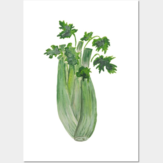 Celery Vegetable Wall Art by Tees4Teens